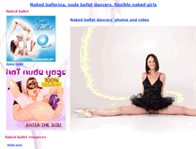 Tablet Screenshot of naked-ballerina.com
